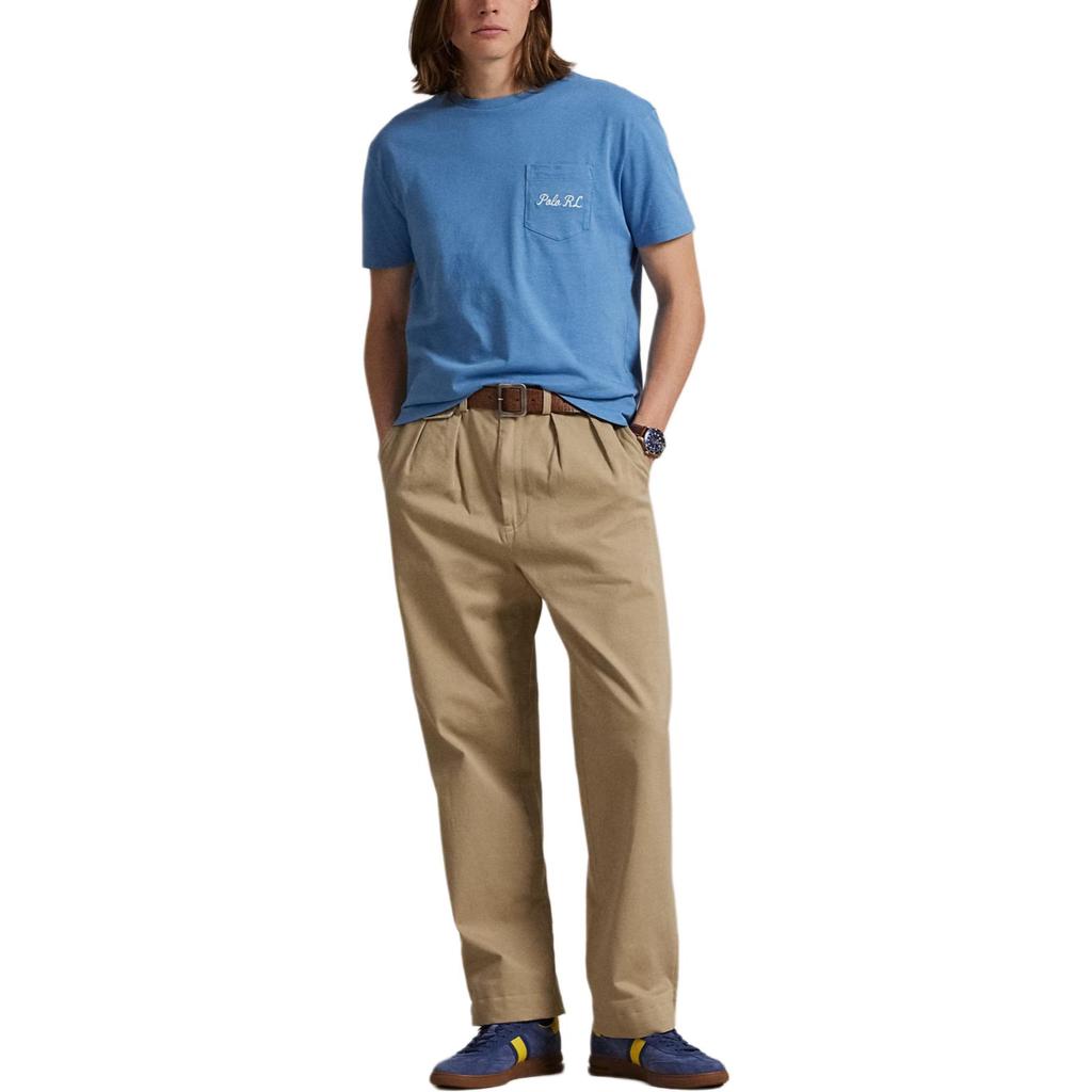 Polo Ralph Lauren Slim Fit Logo Print Short Sleeve T-Shirt Men tops Blue 710P00084-001
