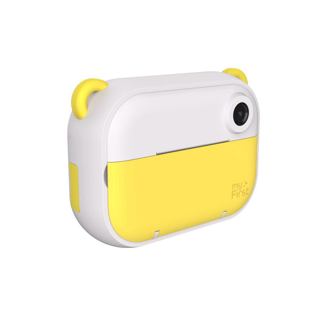 Oaxis myFirst Camera Insta Wi, 3-in-1 Home Digital Camera, Photo Printer, and Label Printer Edit Images with the Dedicated App Inkless, Yellow