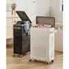Laundry Hamper Baskets with Wheels for Home Modern Cloth Fabric Laundry Fold Basket Kid Toy Storage Boxes