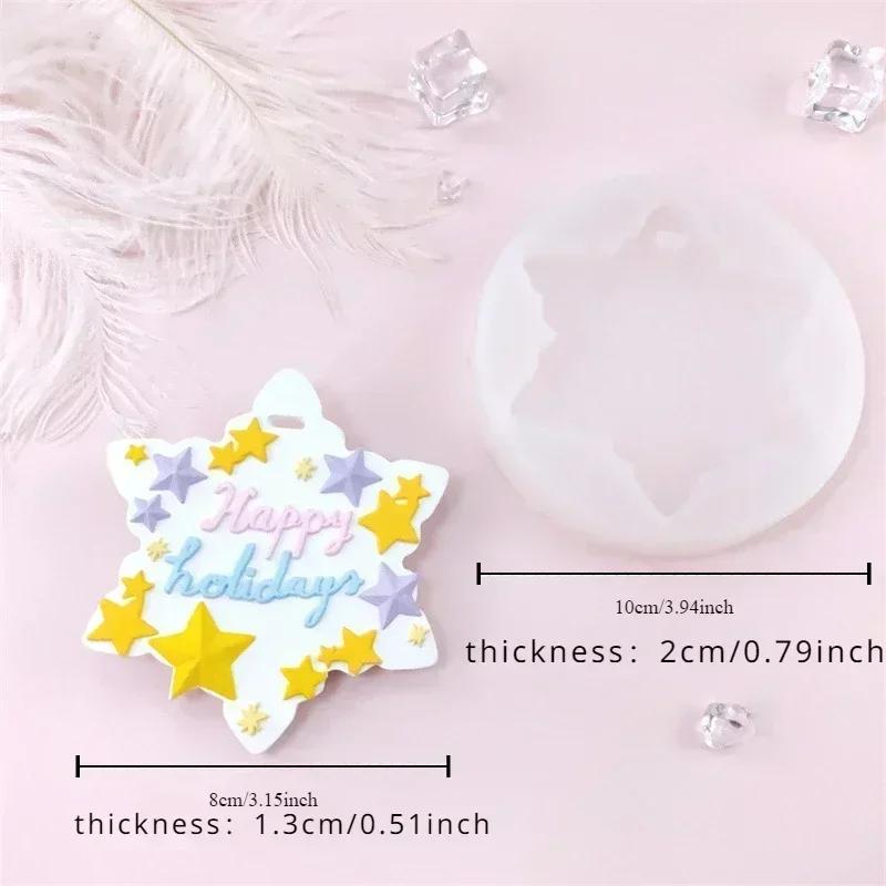 

Star Shape Silicone Craft Mold for DIY Aroma Plaster Car Perfume Stones Holiday Home Decoration Making Kit Supplies