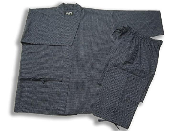 Watanosato Kurume Bunjinori Samue Made In Perfect As a Restaurant Celebration Day Respect for the Aged Day or 60th Birthday Gift Navy (Work Clothes),