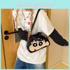 Crayon Anime Shinchan Canvas Coin Purse Crossbody Bag For School Work Or Travel