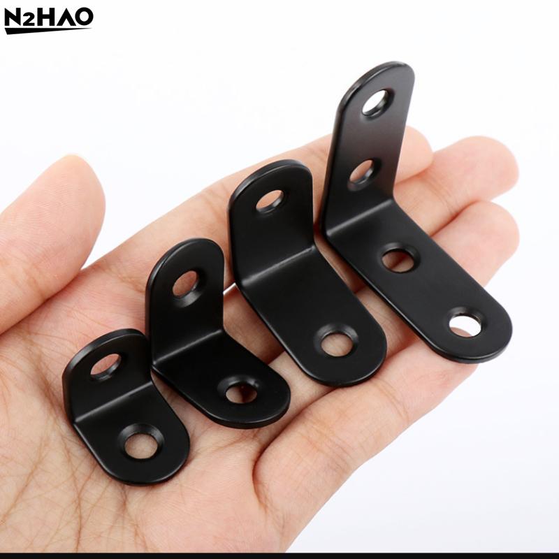 10/20PCS Furniture Support,Shelf Support Angle Bracket Steel Right Shelf Support Corner Bracket 90° Furniture L/I Shape Bracket