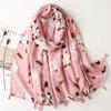 Fashion Women Spring Autumn Viscose Scarf Shawl Lovely Leopard Floral Tassel Pashmina Stole Wrap Echarpe Foulards Muslim Hijab