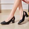 Κομψά Γυναικεία Παπούτσια Ψηλοτάκουνα 2025 Μόδα Τετράγωνο Τακούνι Μαύρο Γυμνό Λευκό Τακούνι Πάρτι Γάμος Γραφείου Παπούτσια Γυναικεία Pumps Φορέματος