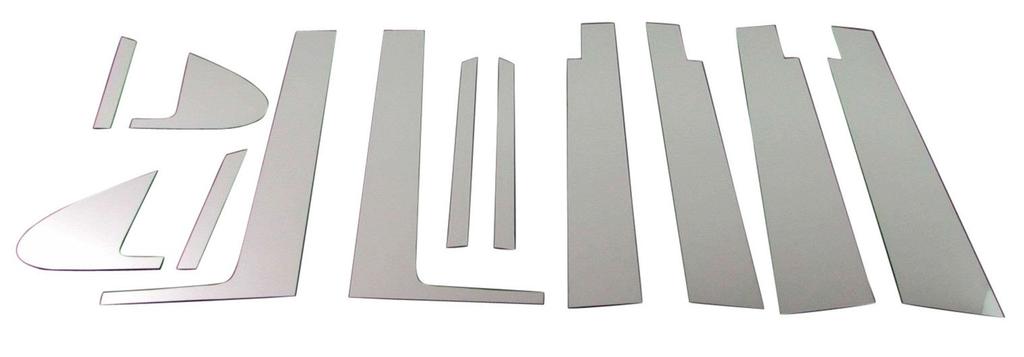 BRIGHTZ Stainless Steel Plated Pillar Panels for Honda Freed Hybrid GP3 with Standard Set Compatible with Honda Freed Hybrid GP3 Ultra-Mirror