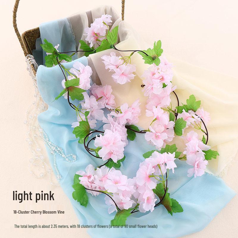 Cherry Blossom Vine Wall Hanging for Outdoor and Indoor Ceiling Decor