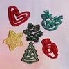 Christmas Themed Reusable Silicone Bookmark Mold For Handmade Resin Jewelry Accessories And Gifts
