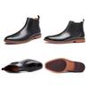 [FOX Sense] Boots Business Shoes Chelsea Boots Business Side Gore Men's Chukka Leather Shoes Genuine Leather Dress Shoes Formal Black 25.0cm C805H-01