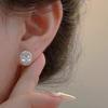 Fashionable Pigeon Egg Earrings, Women's Oval Earrings, Niche Design, High-end Ear Accessories