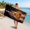 Hull City Individuelles Strandtuch, Personalisierter Namens-Textdruck, Fußball-Logo Weiches Schnelltrocknendes Handtuch Urlaubsgeschenk