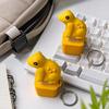 Toad Frog Fidget Keychain Mechanical Switch Clicky Button Stress Relief Toy Led Light Up Keyboard Keycap Desk Toy Gift