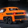 Juguete modelo de coche fundido a presión WULING MINI EV 6X6 a escala 1/18, vehículo de juguete extraíble con sonido y luz para niños, niños pequeños, niñas, colección de regalos