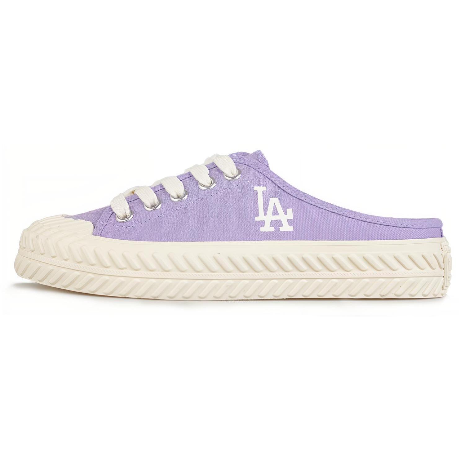 

New MLB Playball Mule Anti Slip Wear Resistant Low Top Canvas Shoes Unisex Violet 32SHS1111-07V 41