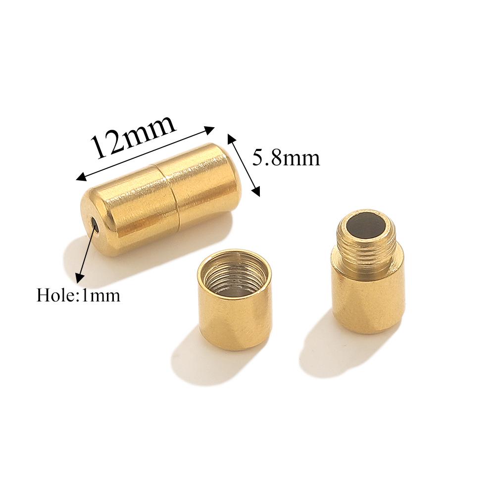 5pcs Stainless Steel Screw Clasps Connectors For Necklace Bracelet Making Supplies DIY Clasps Jewelry Making Craft Accessories