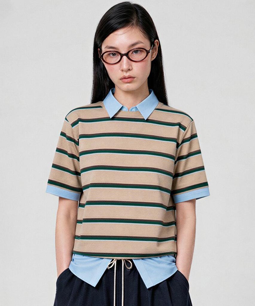 Lugkaeseuteu Jen Stripe T-Shirt / Jen Stripe T-Shirt_5Colors