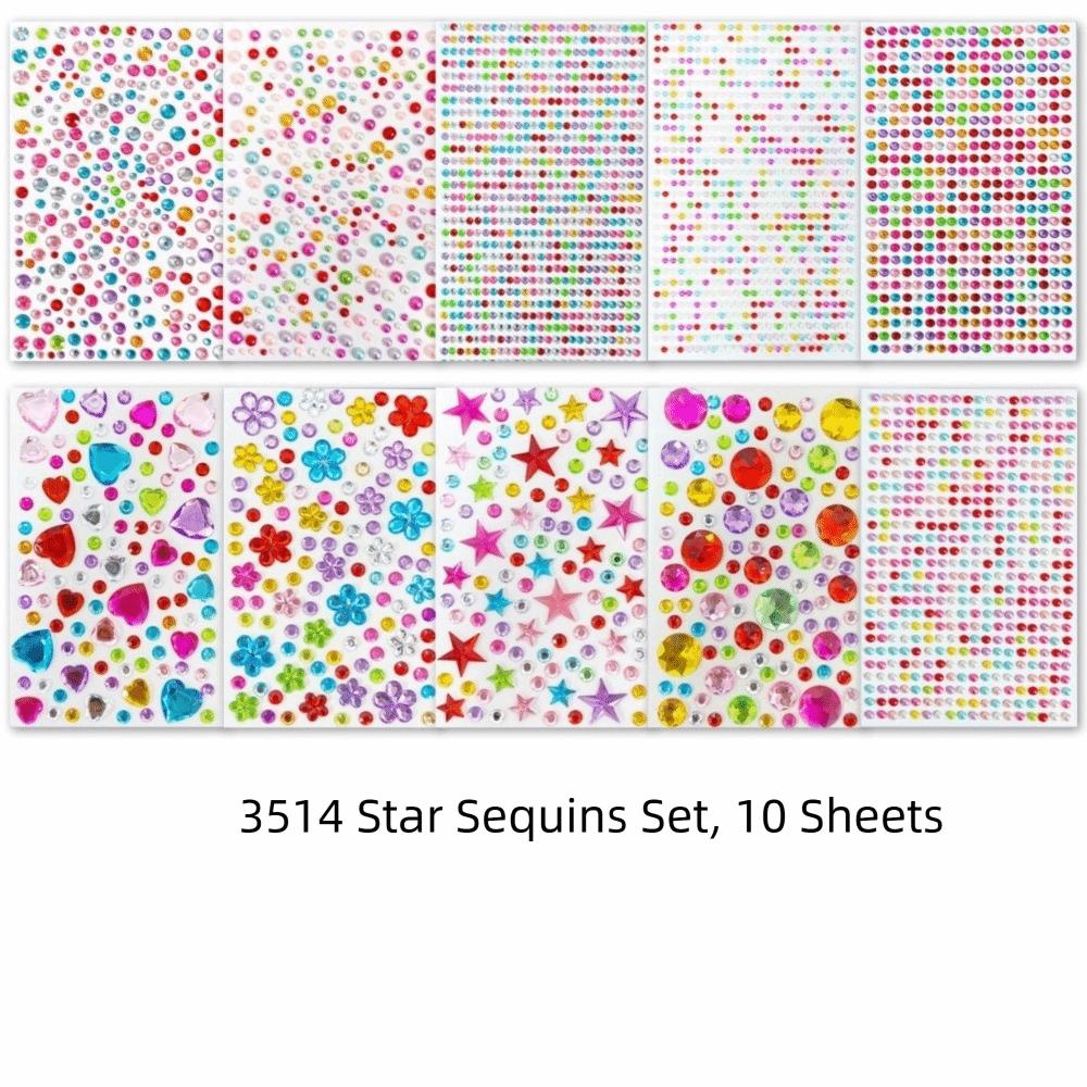 3D Rhinestone Rhinestone Stickers Mix-And-Match Self Adhesive Rhinestone Sticker Dress-Up
