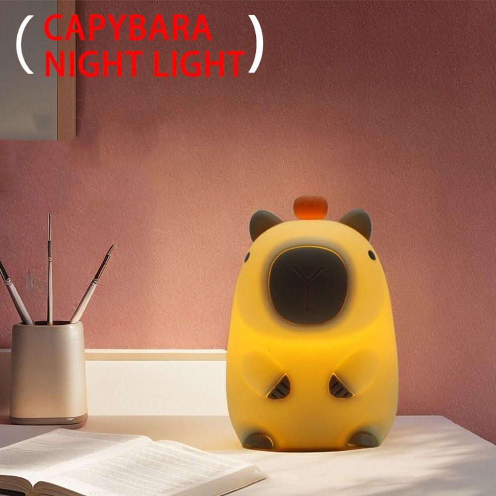 Colorful Capybara Night Light Adorkable Animal Lamp Portable Sleep Light Birthday Present