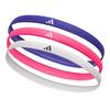 Sports One Size Fits Stretchable (Adidas) Headband, All, 3-Pack (Lucid Blue/Lucid Pink/White), Non-Slip, Material, ADAC-16199