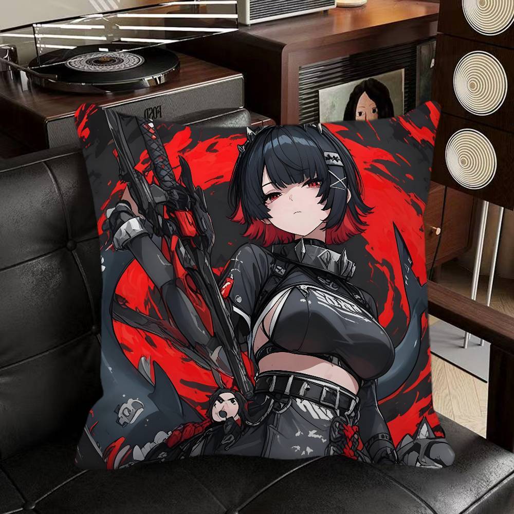 Ellen Joe Zenless Zone Zero Game Pillow Case Square Pillow Bedroom Sofa Leisure Comfort Cushion Car Home Decoration
