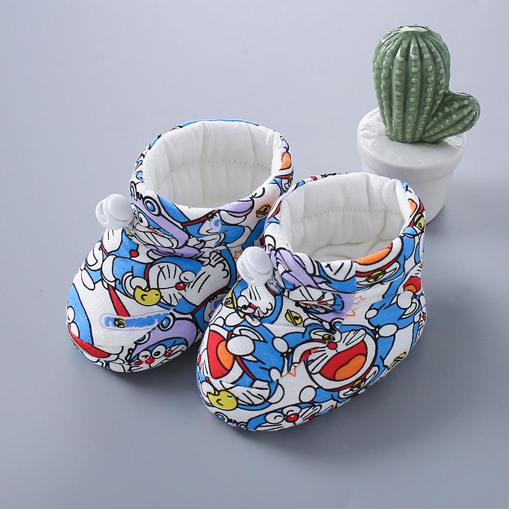 Winter Newborn Fleece-Lined Soft-Soled Baby Shoes & Socks: Warm Cotton for Toddlers, Boys & Girls