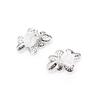 European and American exquisite niche micro-inlaid zircon petal earrings gold-plated and versatile, light luxury without ear piercings, ear clips, ea