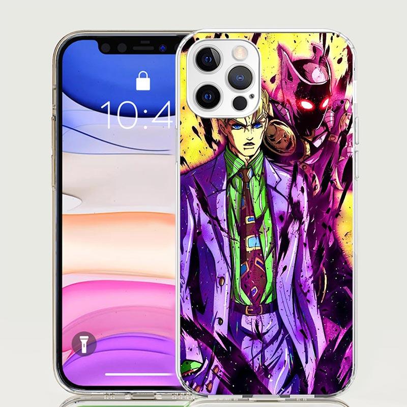 JoJo Kira Yoshikage Killer Queen Phone Case For iPhone 17 Air 16 15 Plus 11 14 Pro Max 13 Mini 12 7 8 + SE Pattern Art Customize