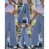 2026 casual long pants, high-waisted wide-leg pants, women's jeans style