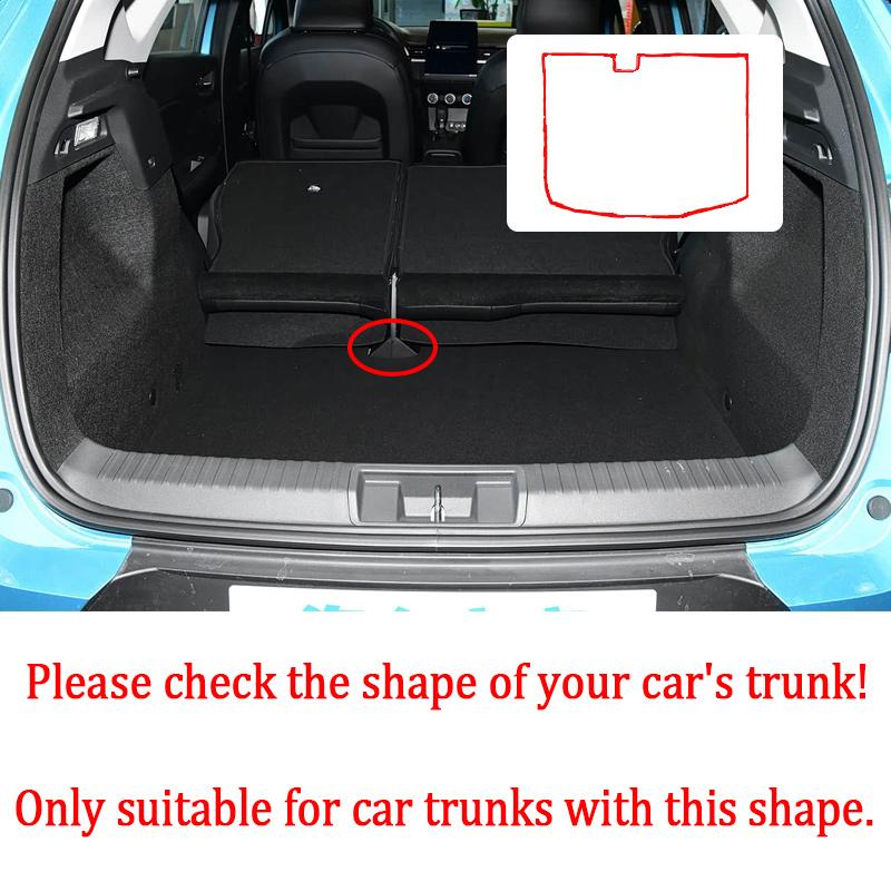 For Mitsubishi ASX MK2 2023–2026 Leather Car Trunk Mat Anti-dirty Storage Pad Boot Rug Carpet Cushion Auto Interior Accessories