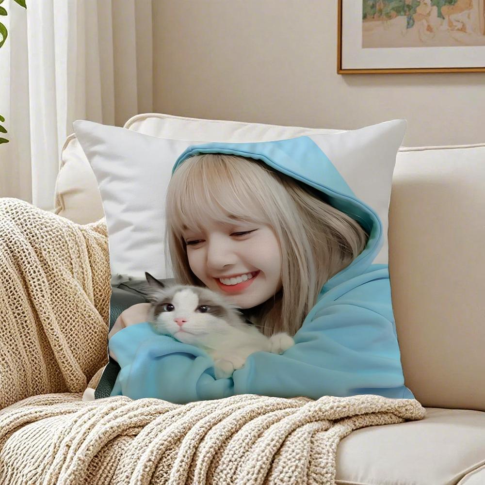 singer powerful LLLisa Cushion Cover Pillowcase Antidustmite living Room Sofa Decor Cushion Room