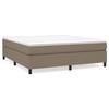 Cadre de lit avec matelas - Maison Exclusive - 180x200 cm - Tissu taupe - Relaxation maximale