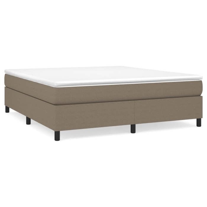 Cadre de lit avec matelas - Maison Exclusive - 180x200 cm - Tissu taupe - Relaxation maximale