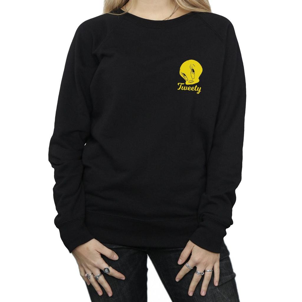 Looney Tunes Womens/Ladies Tweety Pie Head Sweatshirt