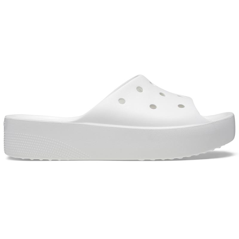 Crocs Classic Clog Platform Sandals Women's White