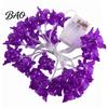 Flexible Tree Railing Wrap Lights 10/20FT Halloween String Light, Battery Powered Purple LED Large Spider/Bat Garland, Spooky Creative Holiday