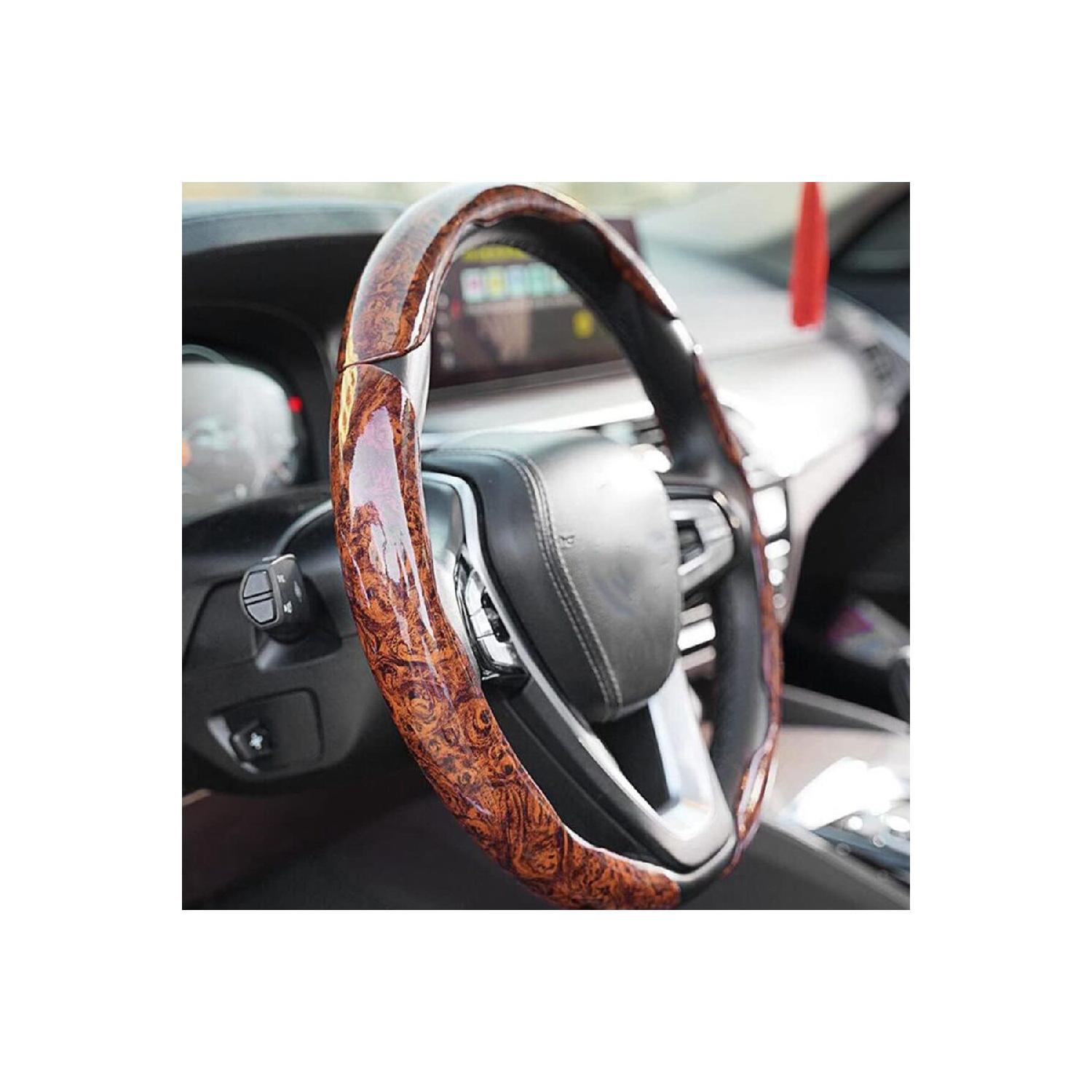 

Дерев яний захисний чохол для керма, 2 шт коричневий