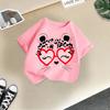 Summer's New Stylish and Fashionable Short-sleeved T-shirts for Boys and Girls, Round-neck Short-sleeved Children's Clothing