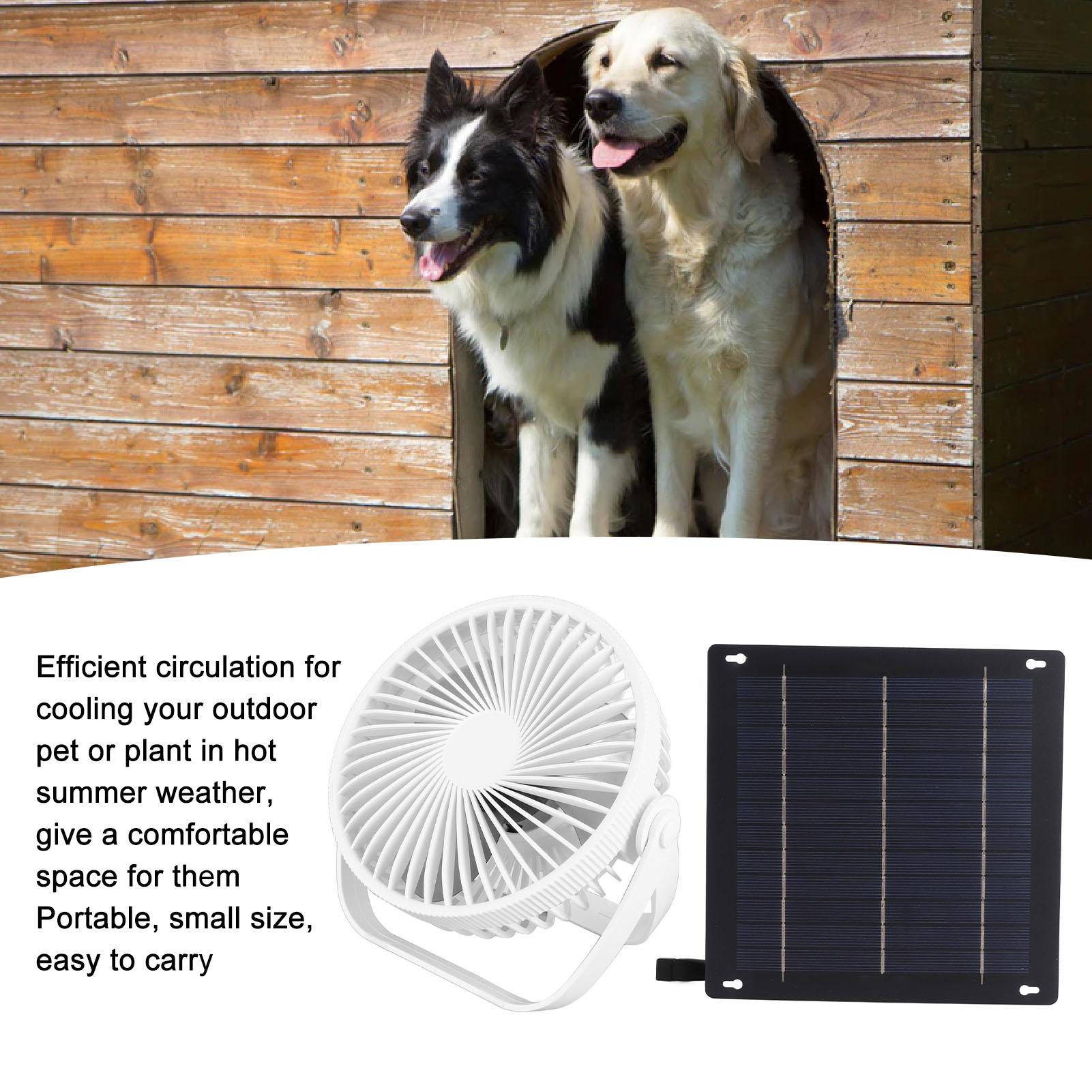 

Солнечный вентилятор, комплект вытяжного вентилятора на солнечной панели для охлаждения собачьего домика, теплицы, завода 4 Вт