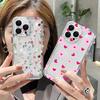 Silicone Flower Case For Xiaomi Redmi Note 15 14 13 12 Pro Plus 5G 12S 11 10S Redmi 12 13 13C Transparent Shockproof Soft Cover