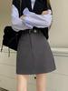 Spring 2024 Women's High-Waist A-Line College Style Mini Skirt
