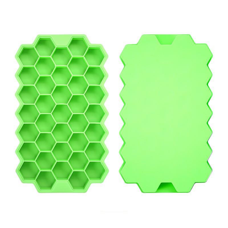 1/2/3/5Pcs Large Capacity Ice Tray Silicone Molds Honeycomb Ice Cube Molds For Chilled Drinks Whiskey Cocktails Food