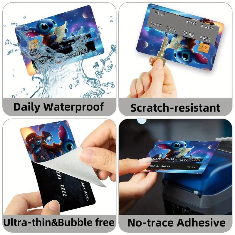 4pcs PVC Communication Card Stickers for Bus Cards