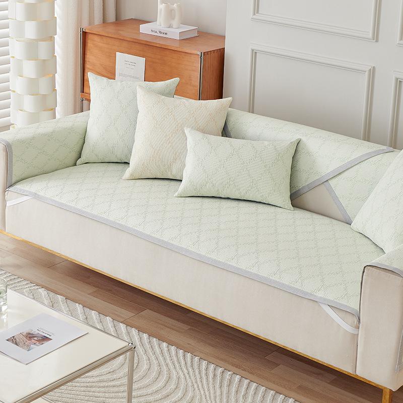 Ice Silk Sofa Cushion Summer Non -Slip Seat Cushion Simple Modern Fresh Cushion Summer Leather Sofa Cover Cover Cloth