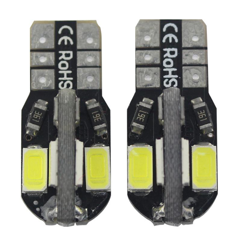 T10 LED Car Width Lamp White Light Canbus 5730 8SMD12V Car LED Bulb Side Wedge White Light 450LM For Car License Light