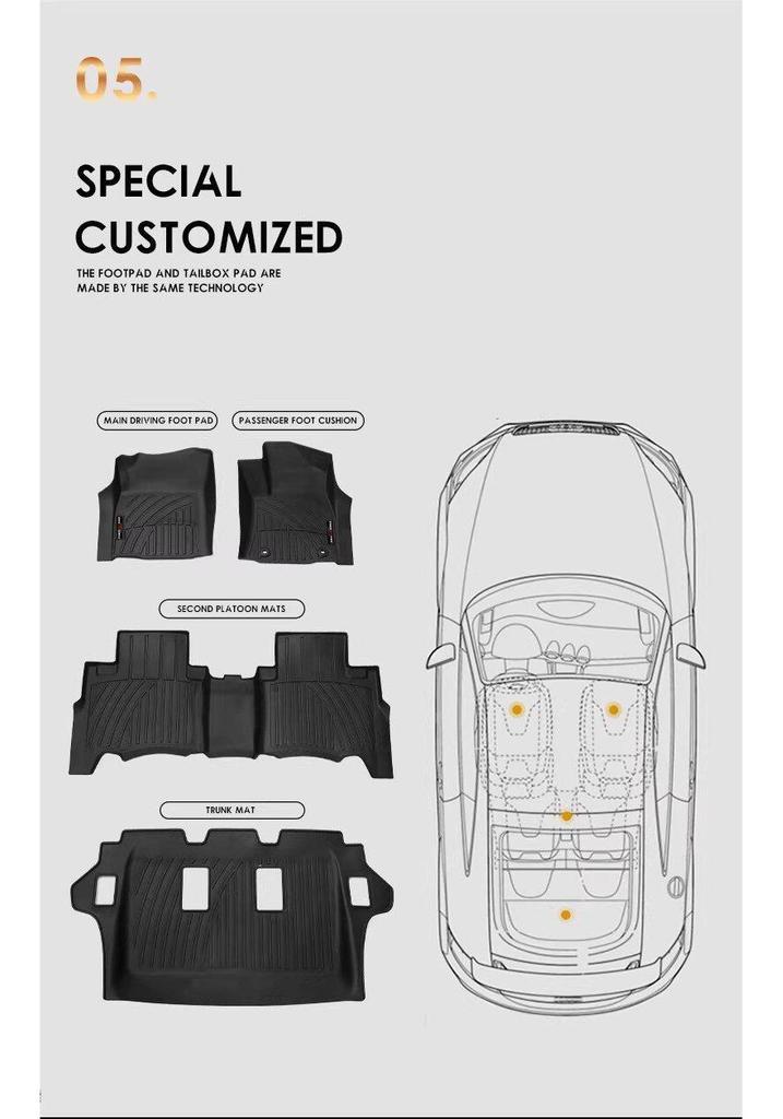 Toyota LC100 Land Cruiser 4700/4500 Floor and Trunk Mats