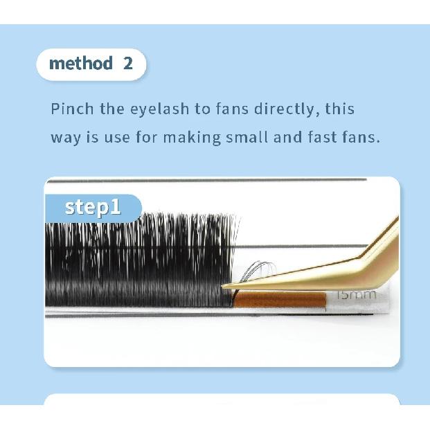 NAGARAKU Fast Shipping Easy Fan Auto Eyelash Extension Supplies Handing Making Fast Bloom Flowering Pre-bonded Lashes Volume