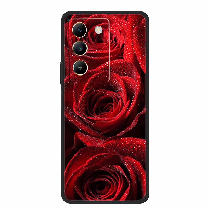 Phone Case For Vivo V30 Lite 4G Back Cover Case Shockproof Black Silicone Soft Funda For Vivo V30 Lite Case 6.67" V 30 Lite Capa