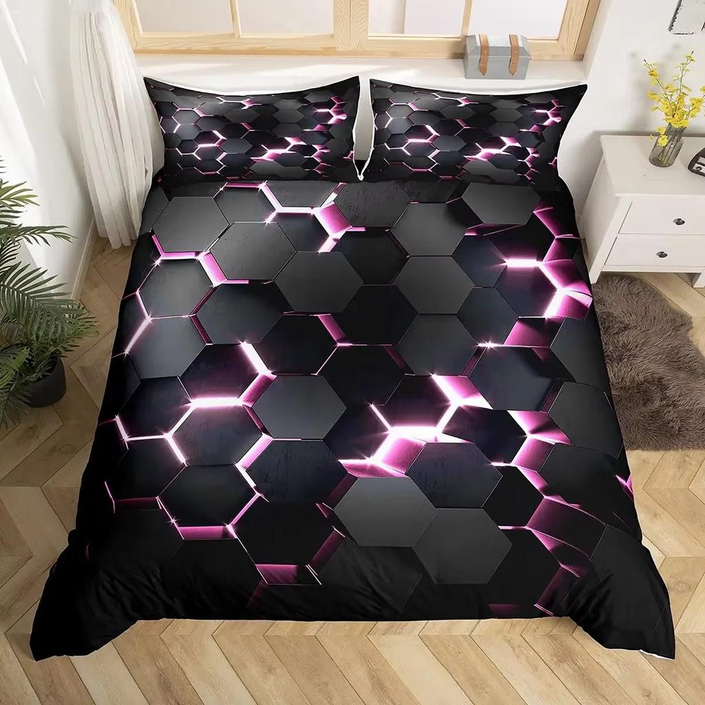 Colorful Art Down Comforter Set Bedding Set 3-piece Duvet Cover Set