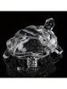 2 pieces of crystal turtle jewelry, mini turtle statue, lucky jewelry, home office desk decoration jewelry