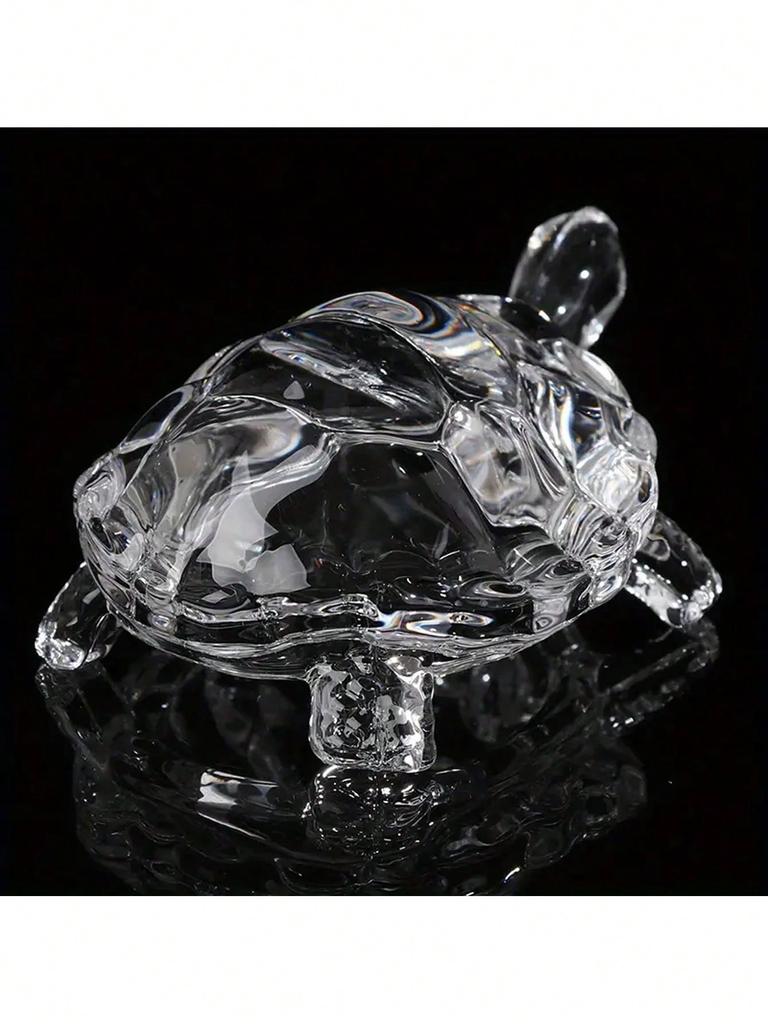 2 pieces of crystal turtle jewelry, mini turtle statue, lucky jewelry, home office desk decoration jewelry